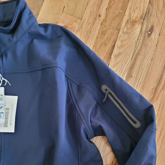 NWT Soft Shell Technical Jacket Navy Blue Large - Picture 8 of 15